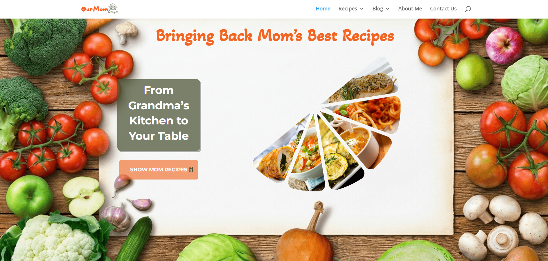ourmomrecipes site hero